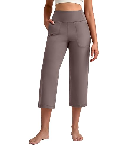 Amazon.com: G4Free Capri Pants for Women Cross High Waist Yoga